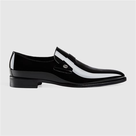 patent leather gucci shoes men|patent leather gucci loafer.